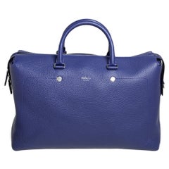 Mulberry Indigo Leder City Weekender Duffel Tasche