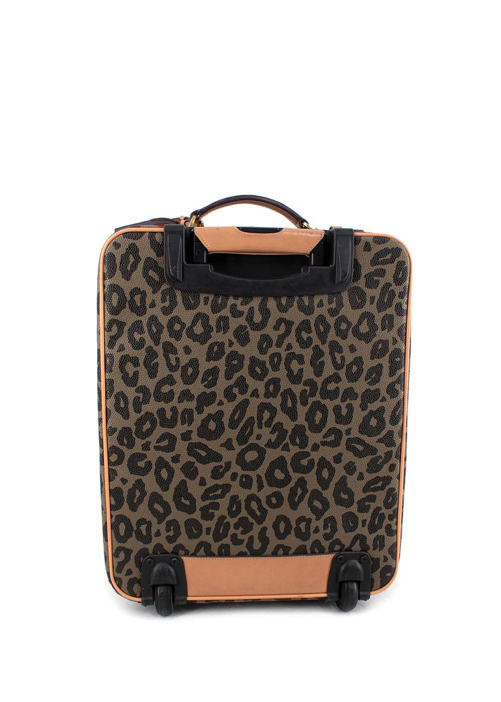 leopard print suitcase