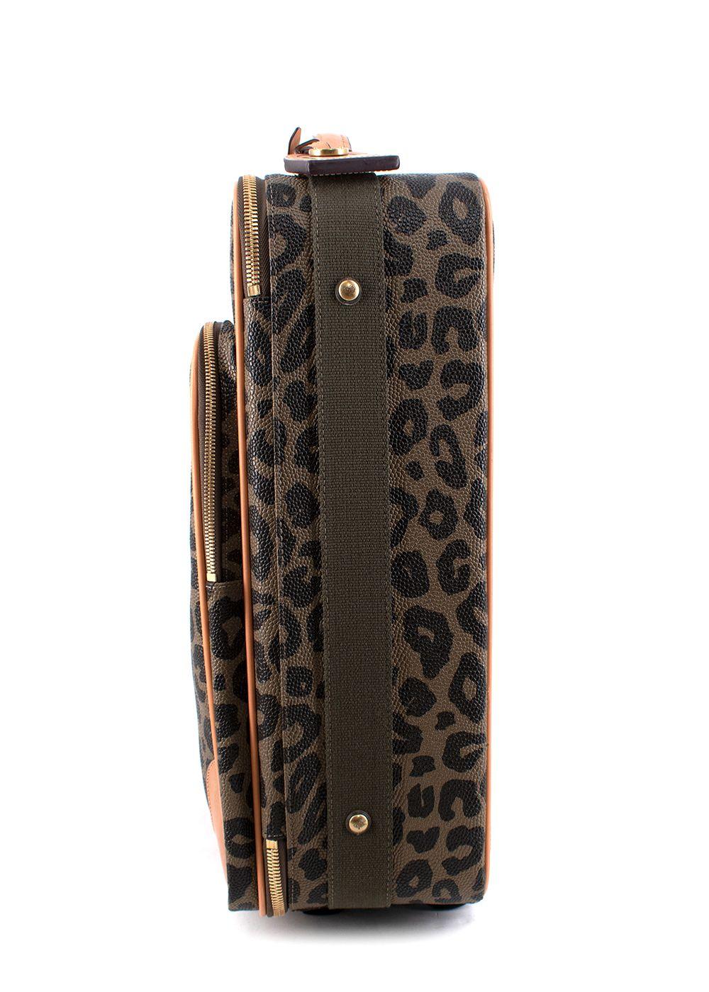 cheetah print luggage