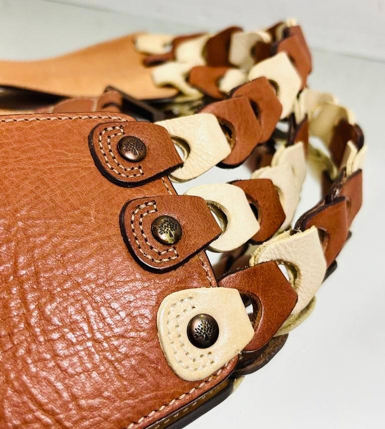 Women's Mulberry Leather Cinch Belt For Sale