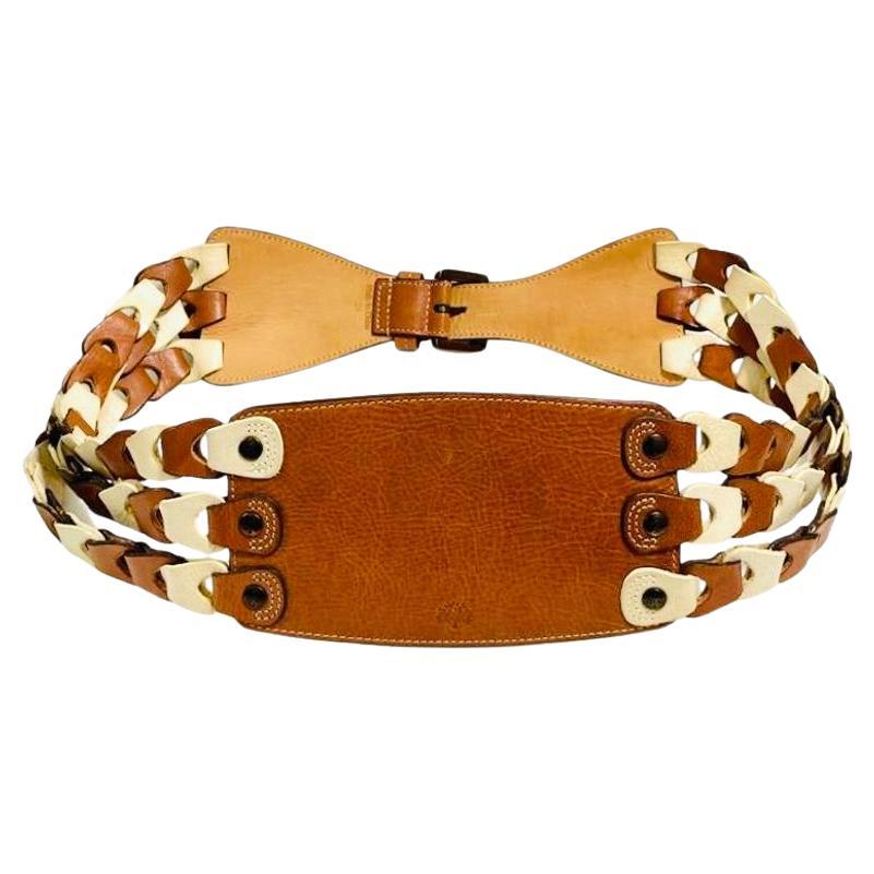 Mulberry Leather Cinch Belt For Sale