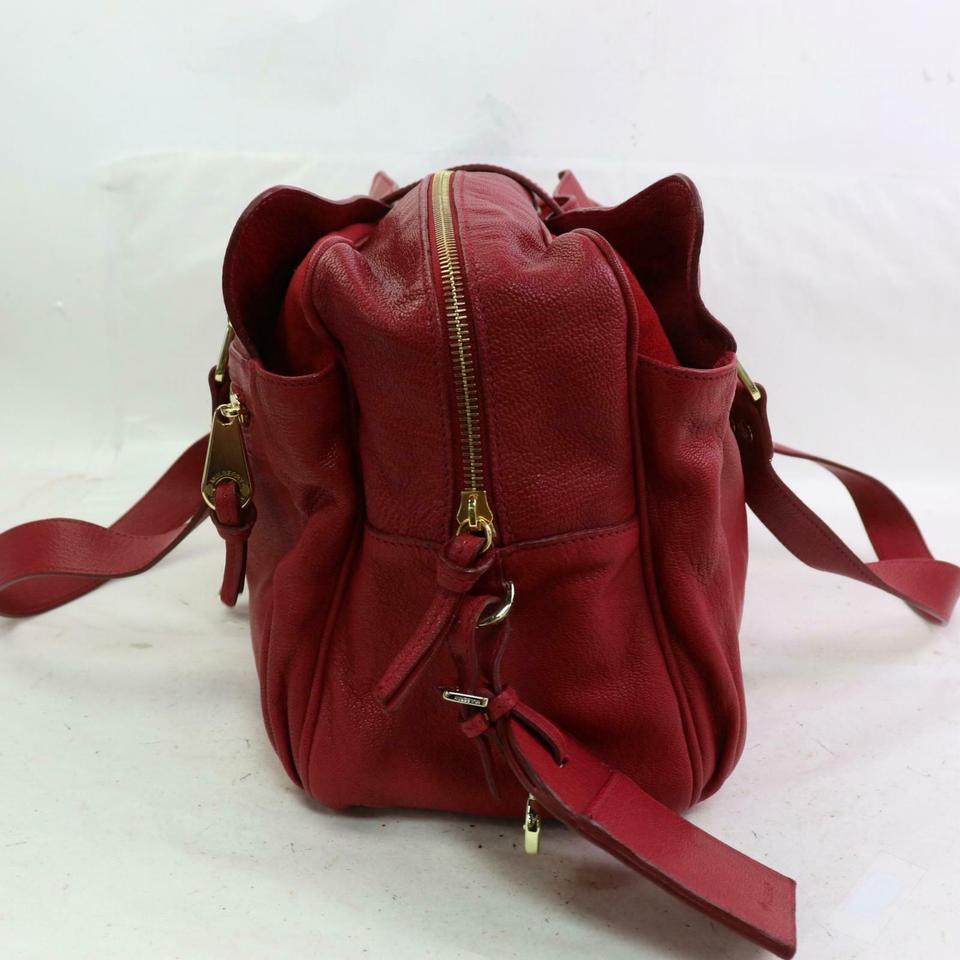 Mulberry Mabel 871392 Red Leather Shoulder Bag 1