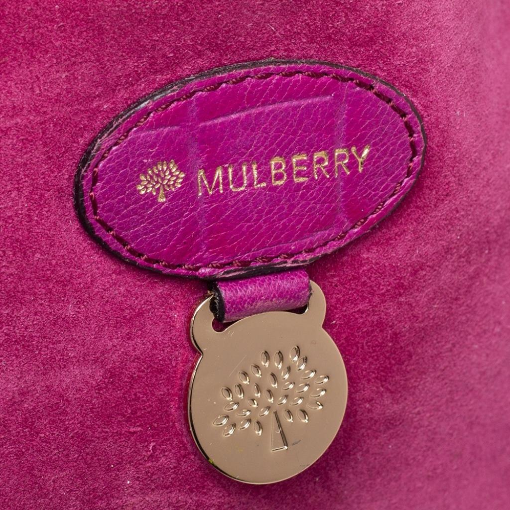Mulberry Magenta Purple Leather Tillie Top Handle Bag 3