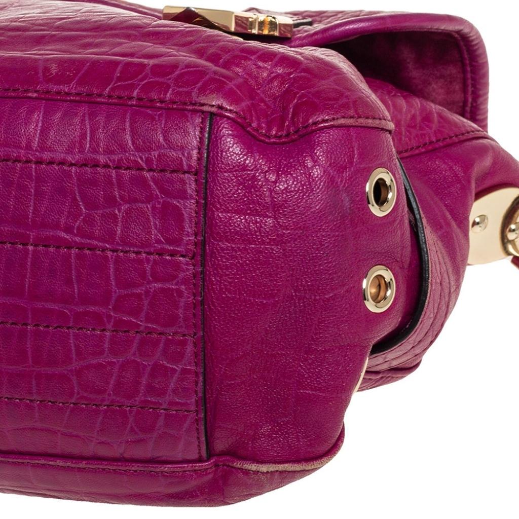 Mulberry Magenta Purple Leather Tillie Top Handle Bag 1