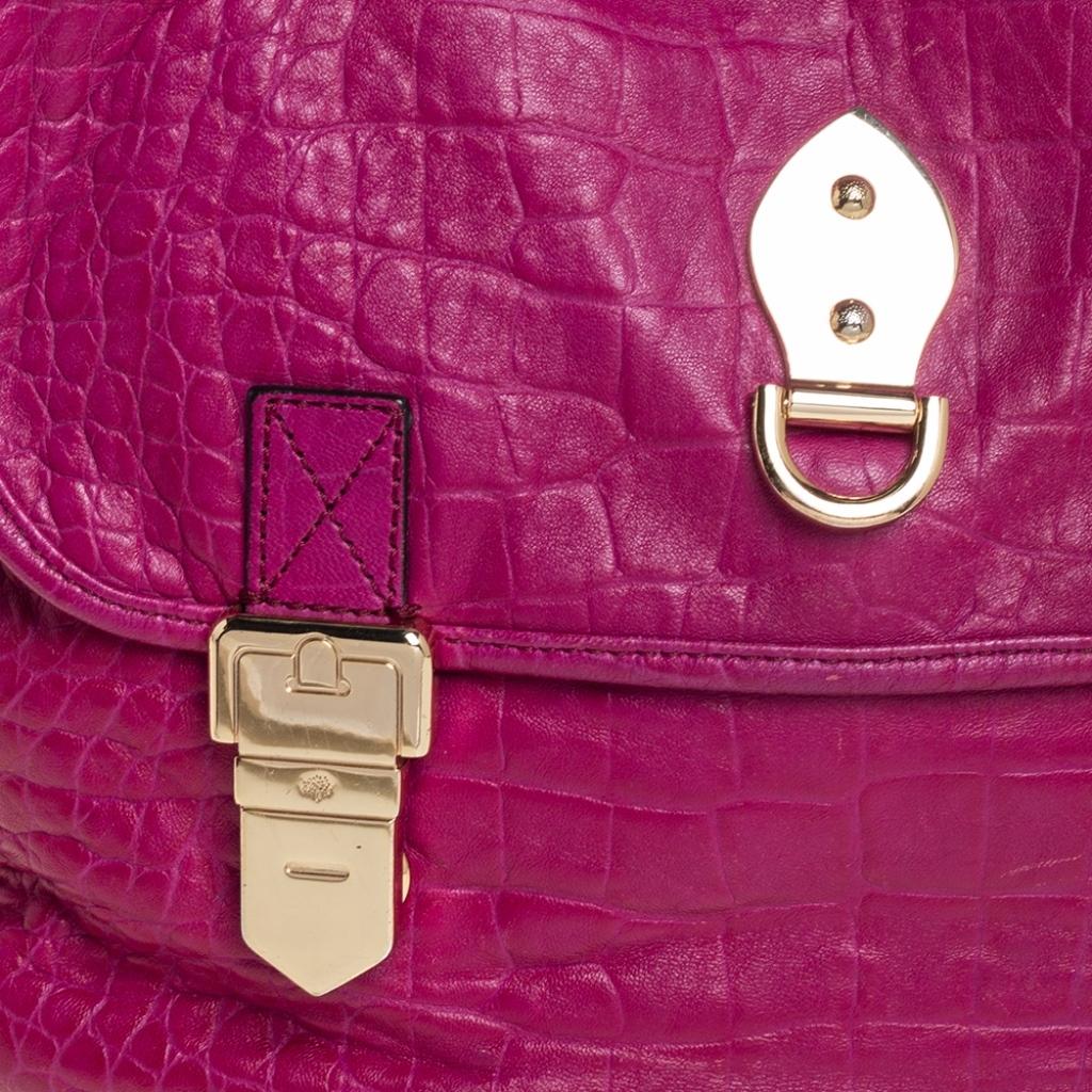 Mulberry Magenta Purple Leather Tillie Top Handle Bag 2
