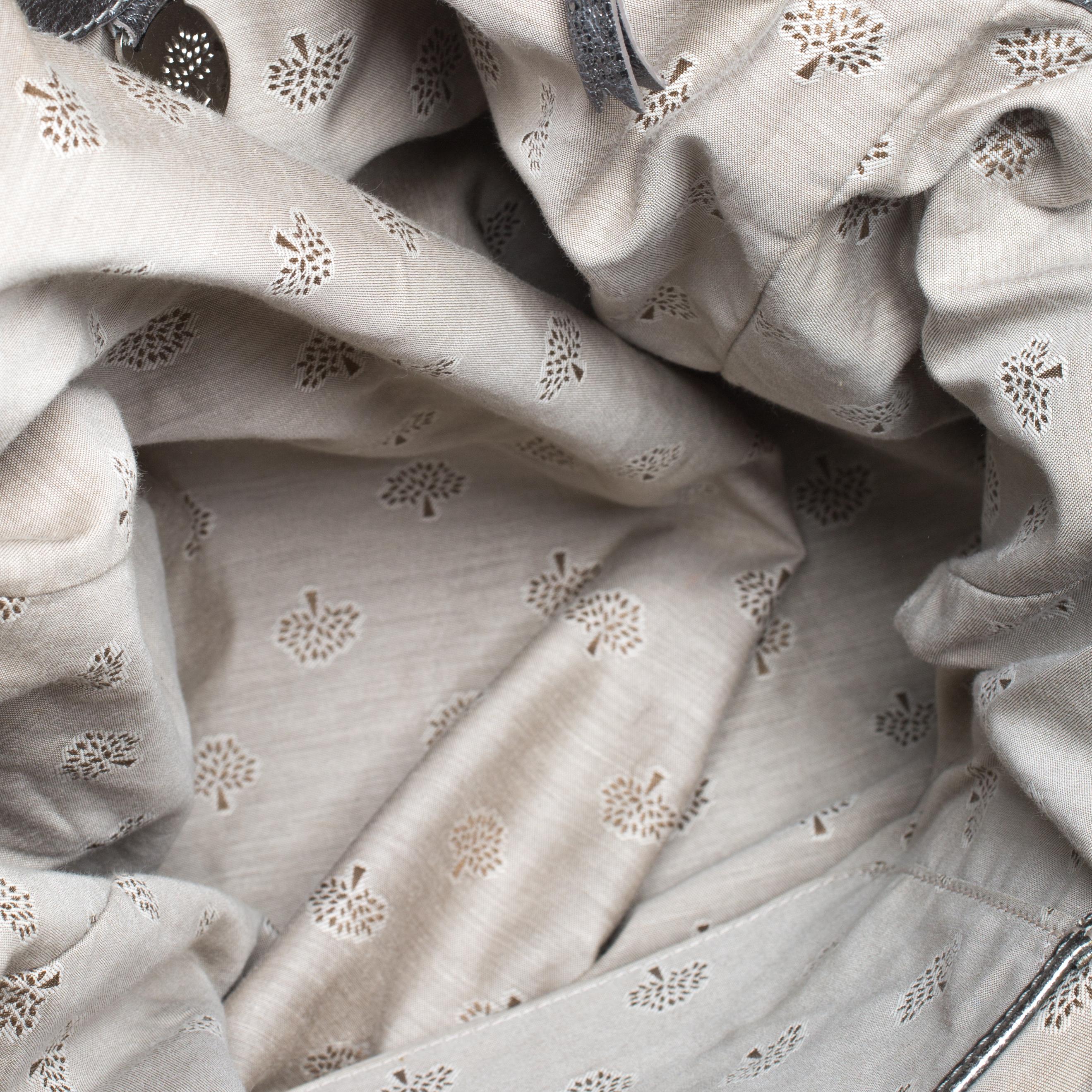 Mulberry Metallic Woven Fabric and Leather Alexa Top Handle Bag 3