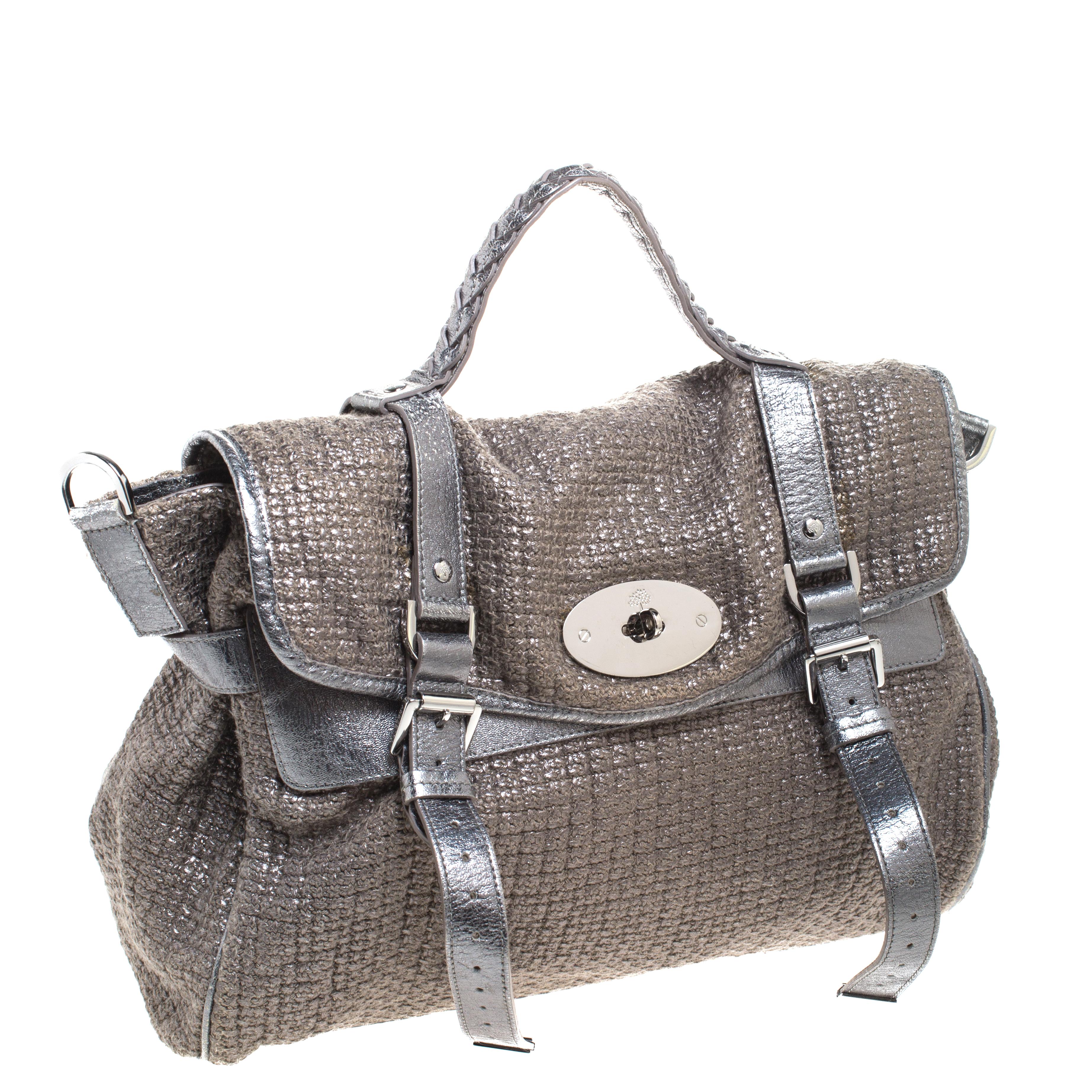 mulberry woven leather bag