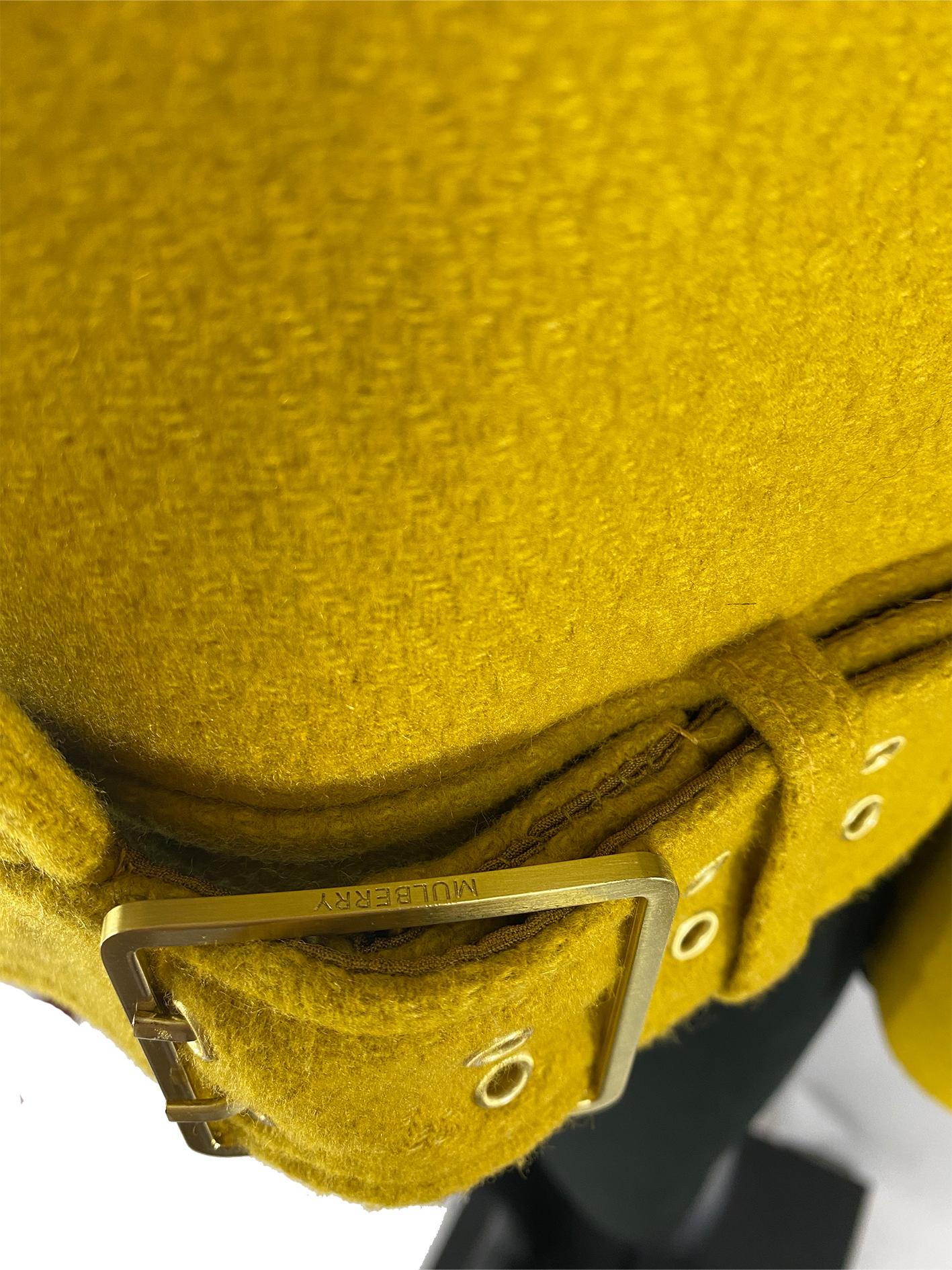 mustard yellow wool coat