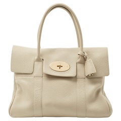 Used Mulberry Off White Leather Bayswater Satchel