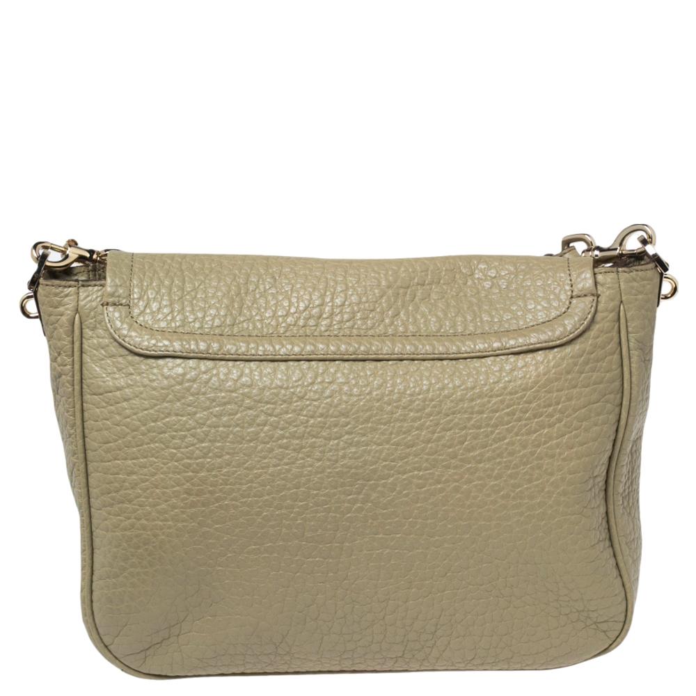 Mulberry Olive Green Leather Flap Crossbody Bag 3