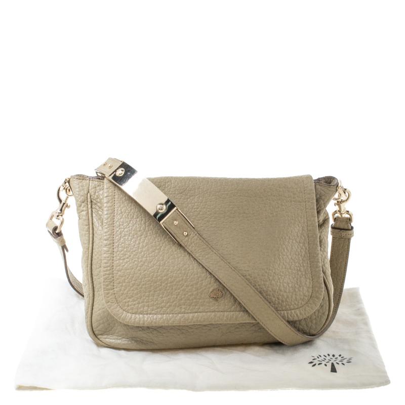 Mulberry Olive Green Leather Flap Crossbody Bag 4