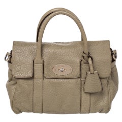 Mulberry - Petite sacoche Bayswater en cuir vert olive