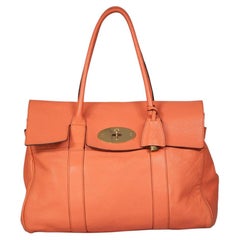 Mulberry Orange Leather Bayswater Bag