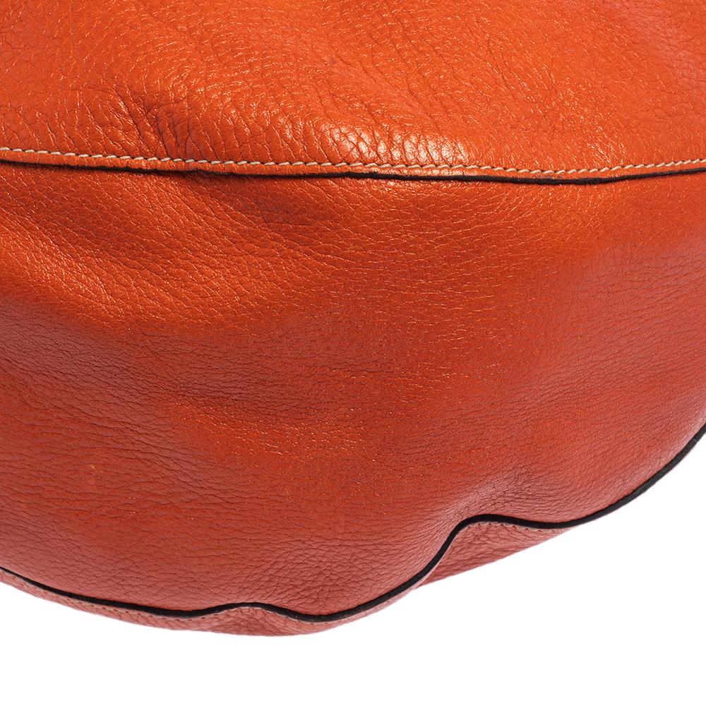 Mulberry Orange Leder Große Daria Hobo 5