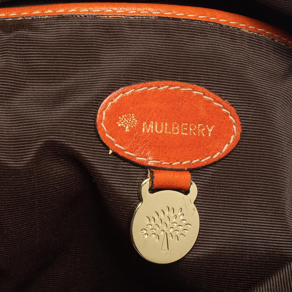 Mulberry Orange Leder Große Daria Hobo 6