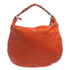 Mulberry Orange Leather Large Daria Hobo