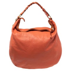 Mulberry Orange Leather Large Daria Hobo