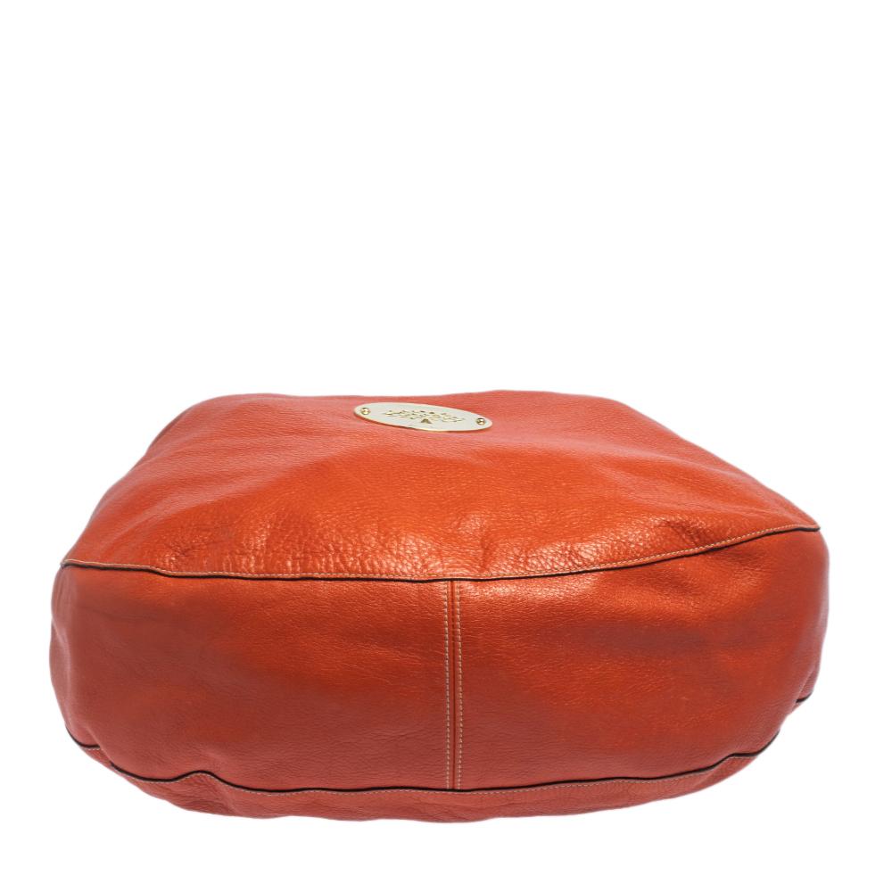 Mulberry Orange Leder Große Daria Hobo Damen