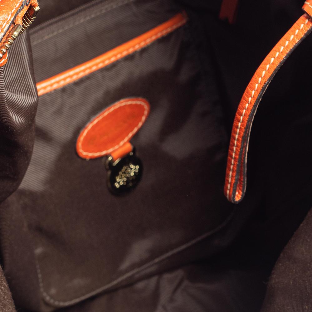 Mulberry Orange Leder Große Daria Hobo 1