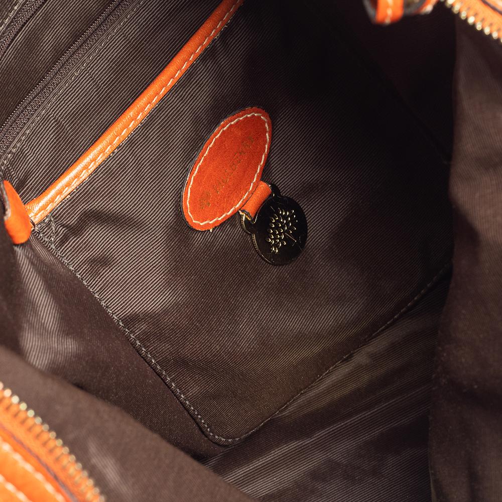 Mulberry Orange Leder Große Daria Hobo 2