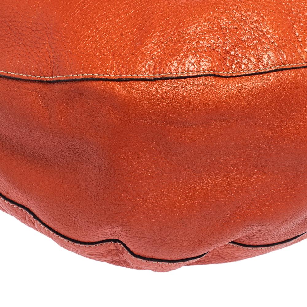 Mulberry Orange Leder Große Daria Hobo 4