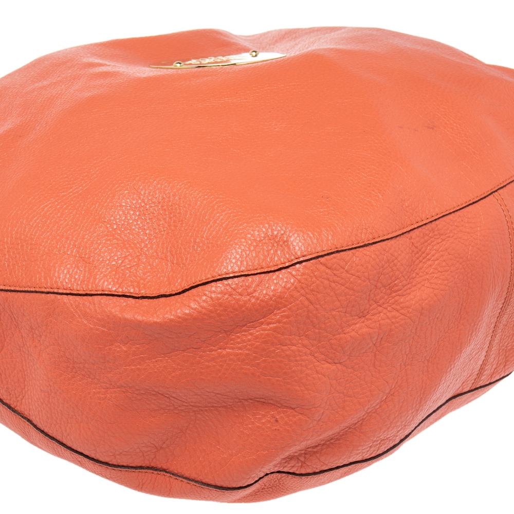 Mulberry Orange Leather Large Daria Hobo 4
