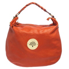 Mulberry Orange Leather Large Daria Hobo