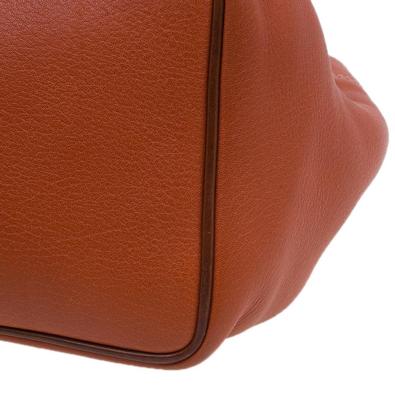 Mulberry Orange Matt Glove Leather Judy Tote Bag 5