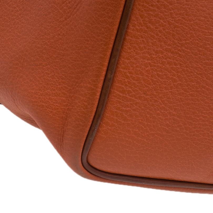 Mulberry Orange Matt Glove Leather Judy Tote Bag 2