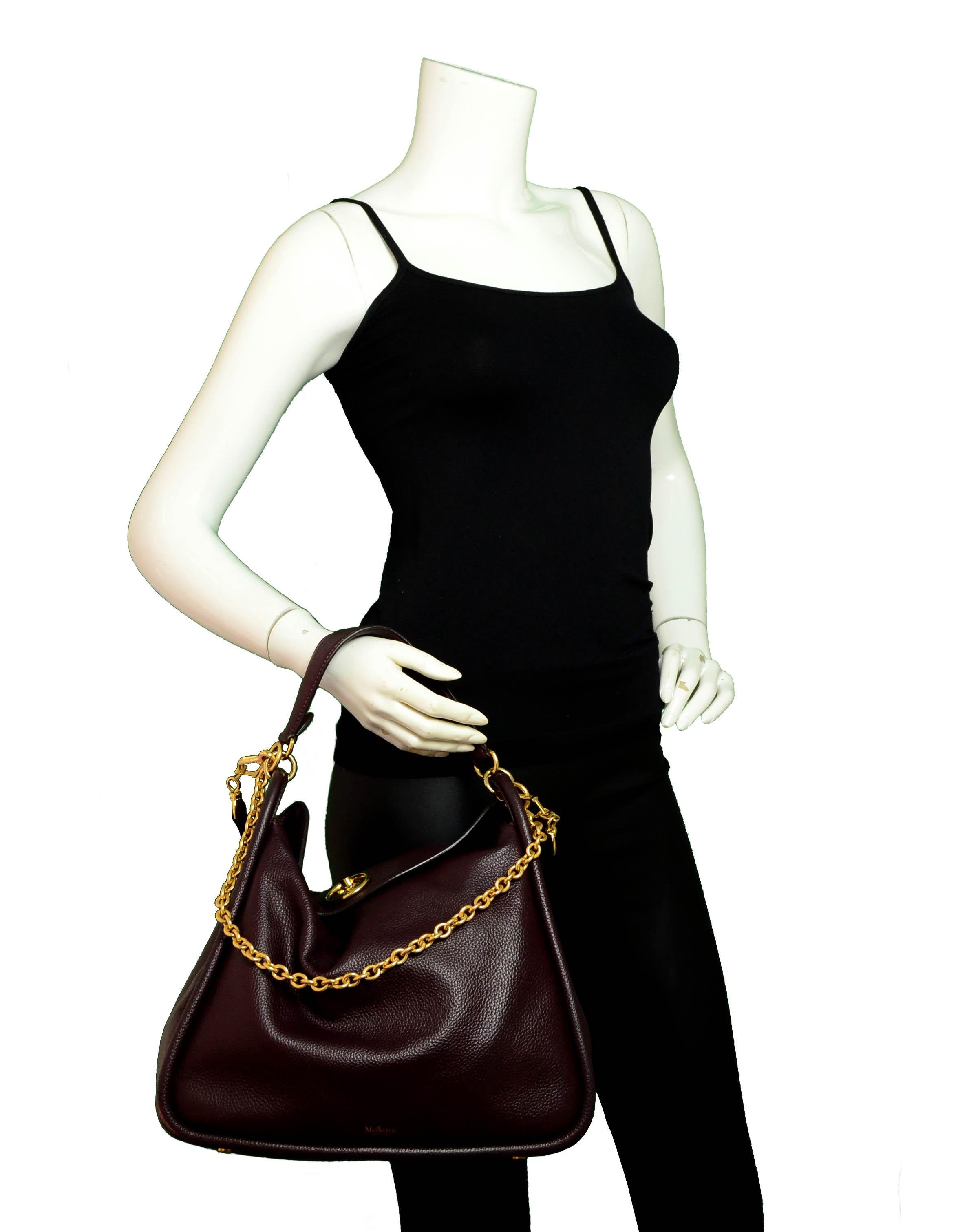 Mulberry small leighton black top