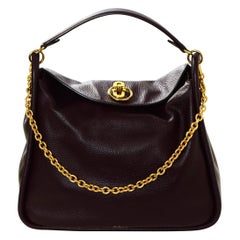 Mulberry Oxblood Small Classic Grain Calfskin Leighton Shoulder Bag rt. $1, 495