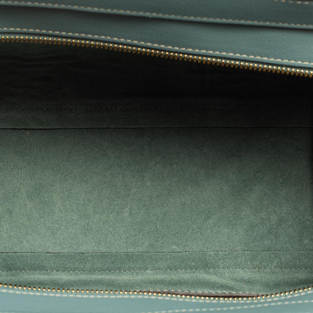 Mulberry Pale Blue Leather Small Zipped Bayswater Tote In Excellent Condition In Dubai, Al Qouz 2
