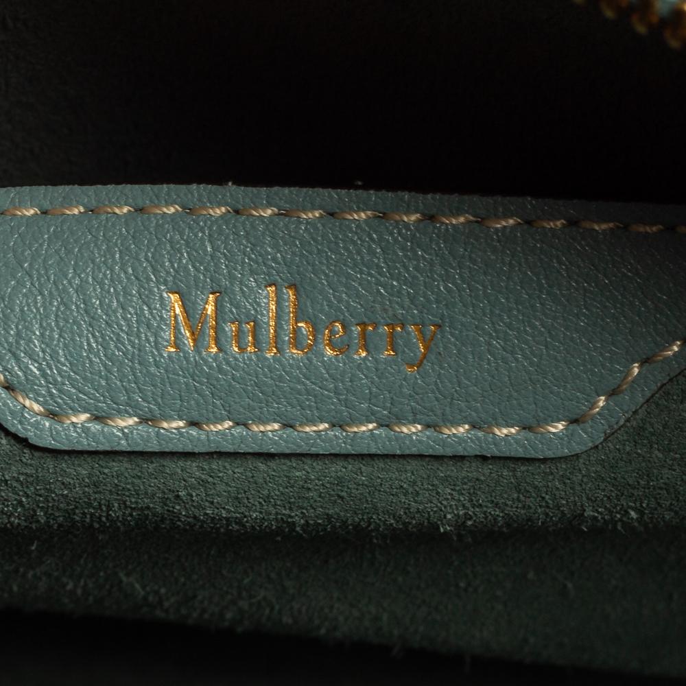 Mulberry Pale Blue Leather Small Zipped Bayswater Tote 1