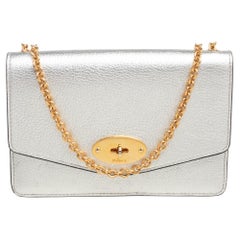 Mulberry Pale Gold Leather Small Darley Shoulder Bag