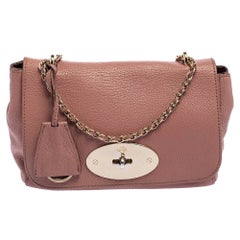 Mulberry Pale Pink Leather Small Lily Shoulder Bag