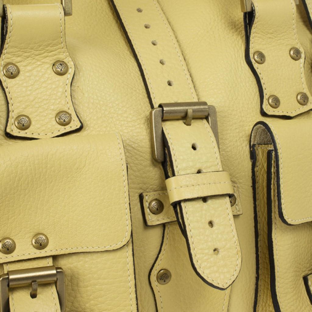 Mulberry Pale Yellow Leather Roxanne Satchel 8
