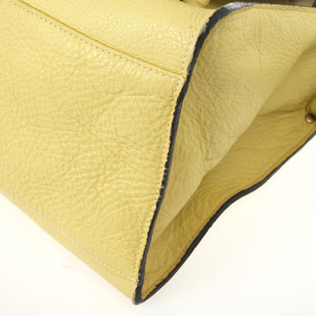 Women's Mulberry Pale Yellow Leather Roxanne Satchel