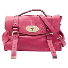 Mulberry Pink Leather Alexa Satchel