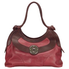 Mulberry Pink Two Toned Leather Shoulder Bag