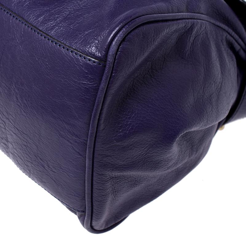 Mulberry Purple Leather Alexa Shoulder Bag 1