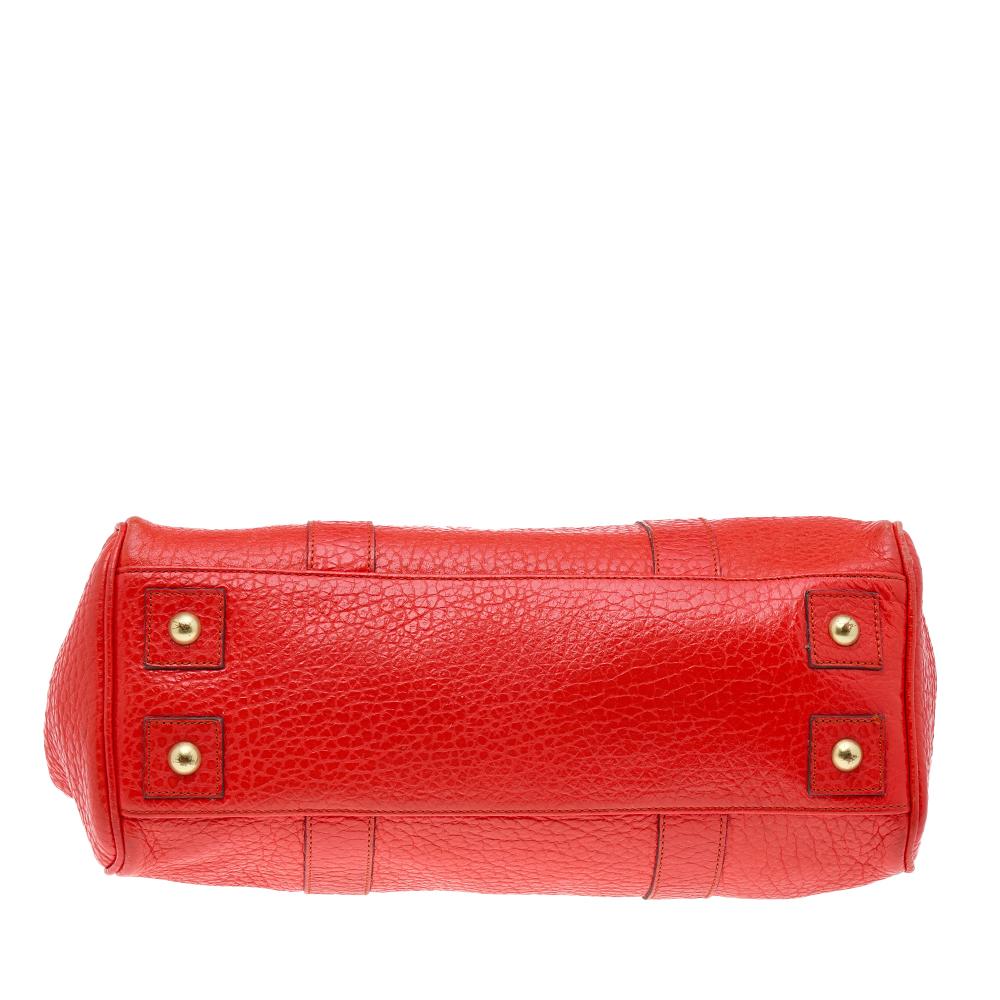 mulberry bag red leather