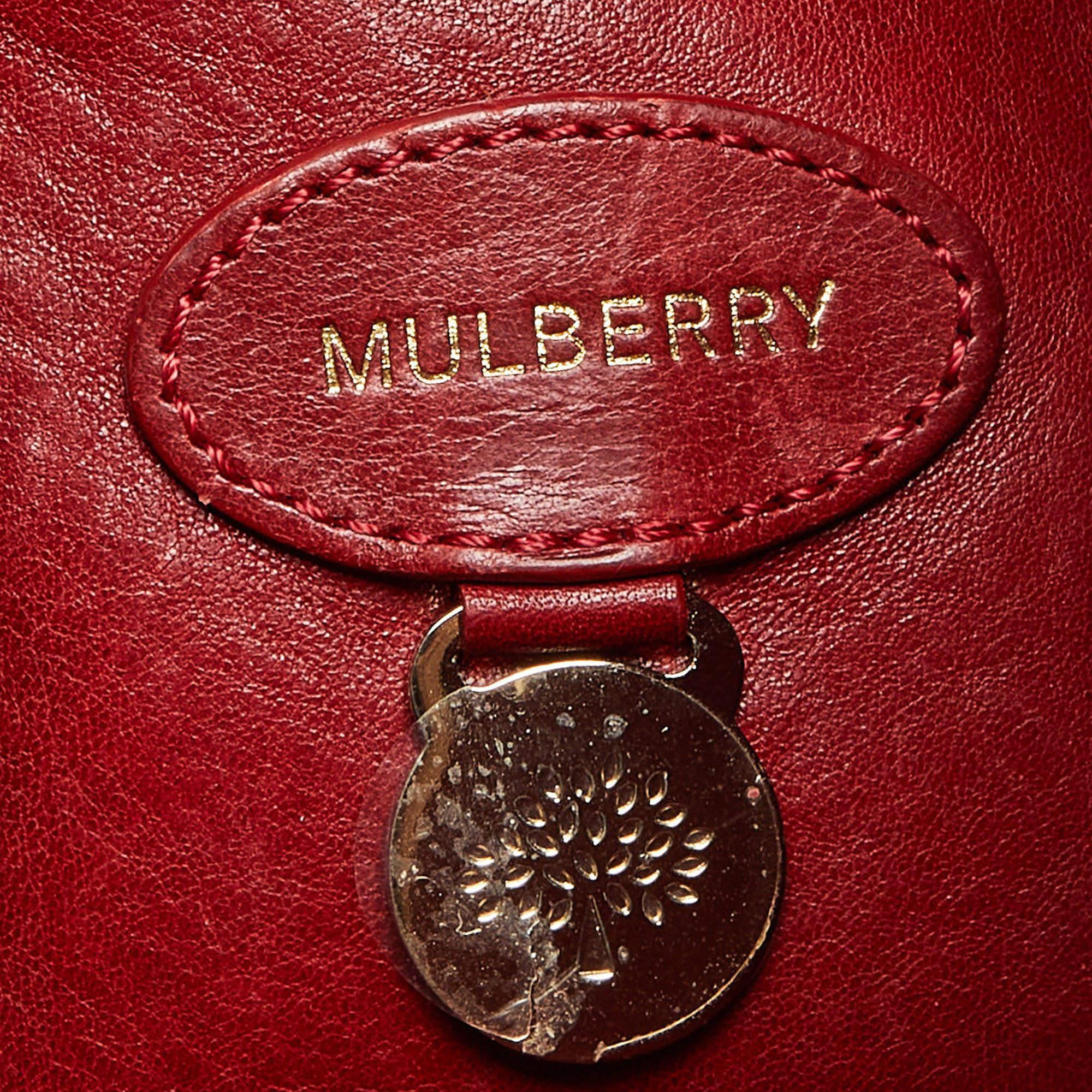 Mulberry Red Leather Bayswater Tote 4