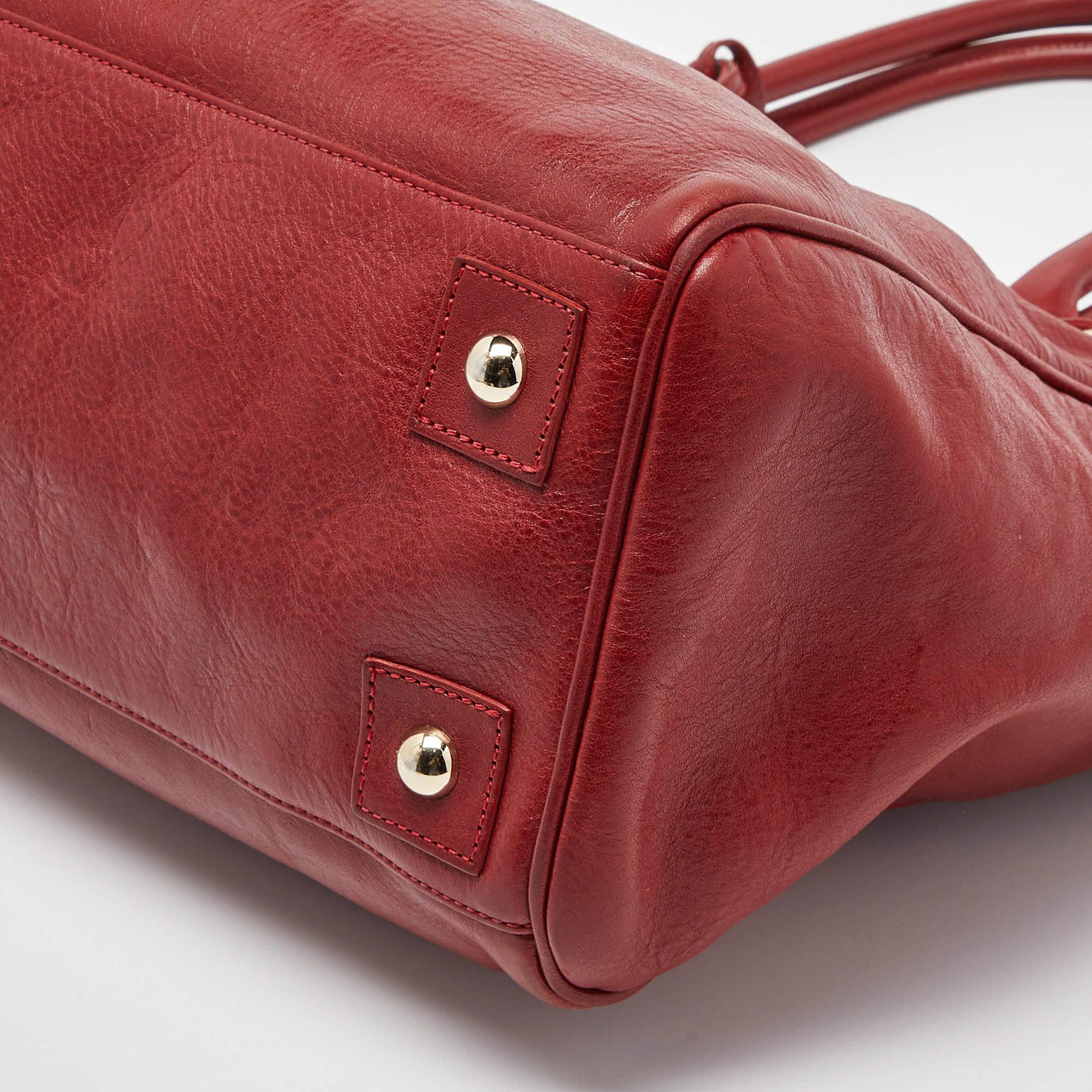 Mulberry Red Leather Bayswater Tote 5