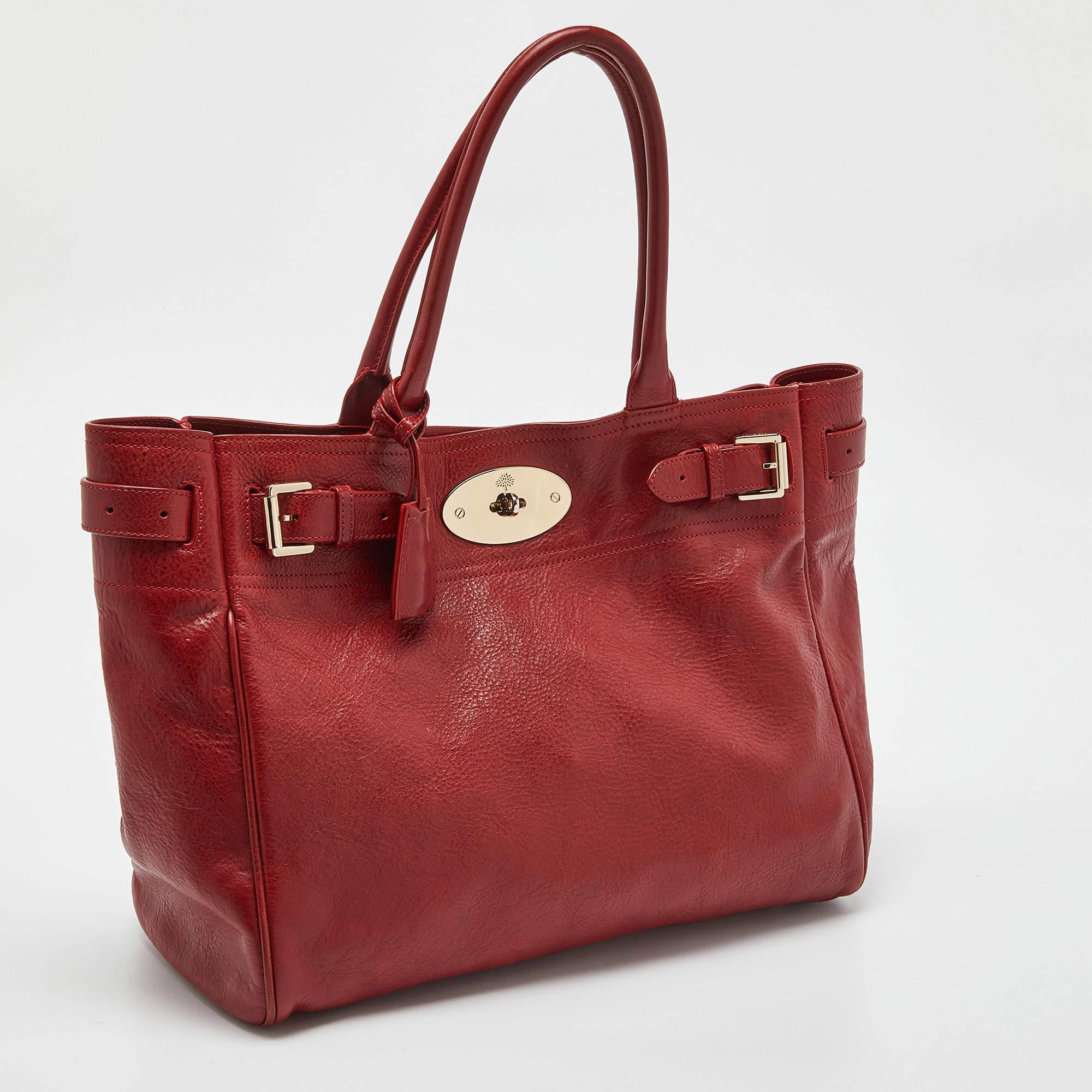 red mulberry handbag