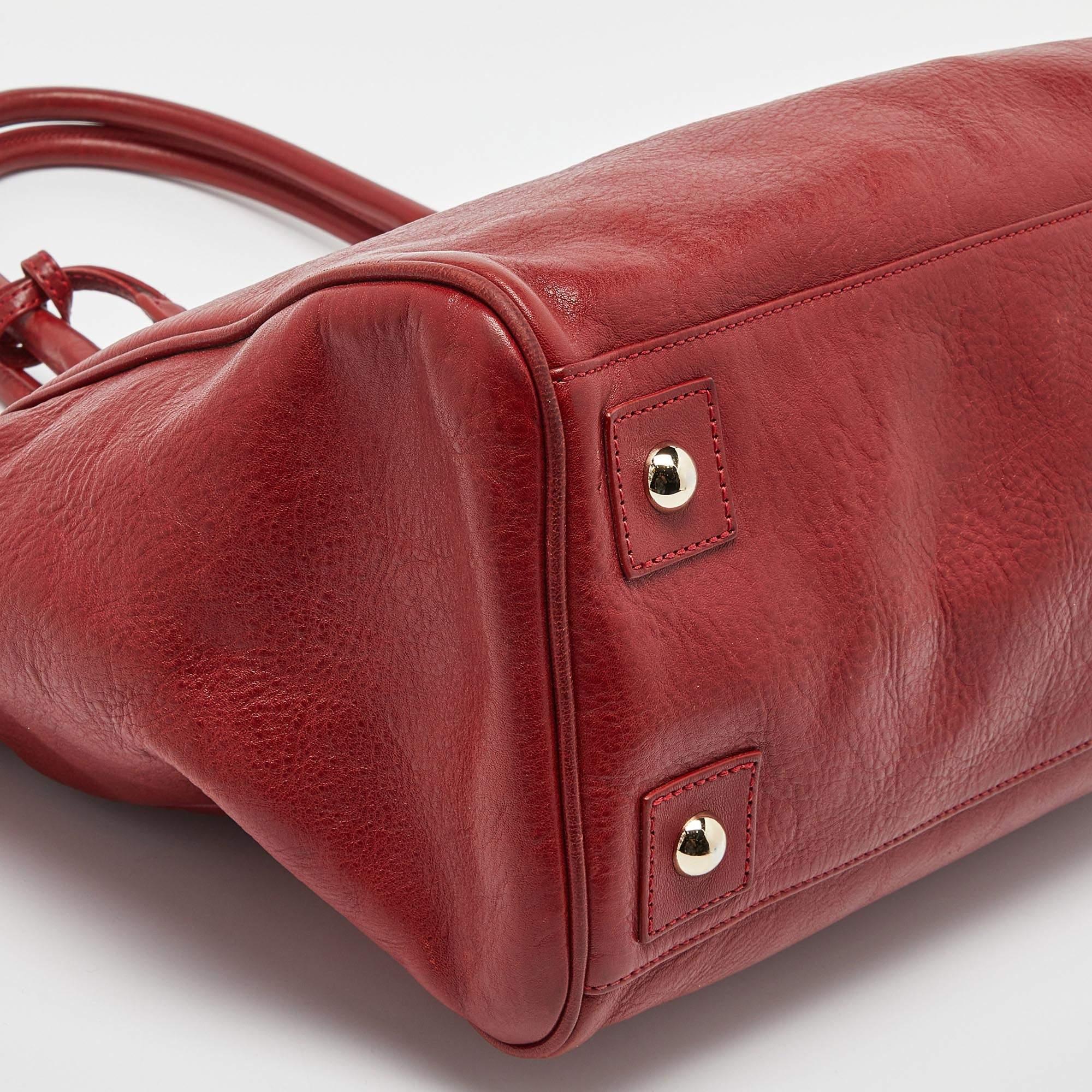 Mulberry Red Leather Bayswater Tote 1