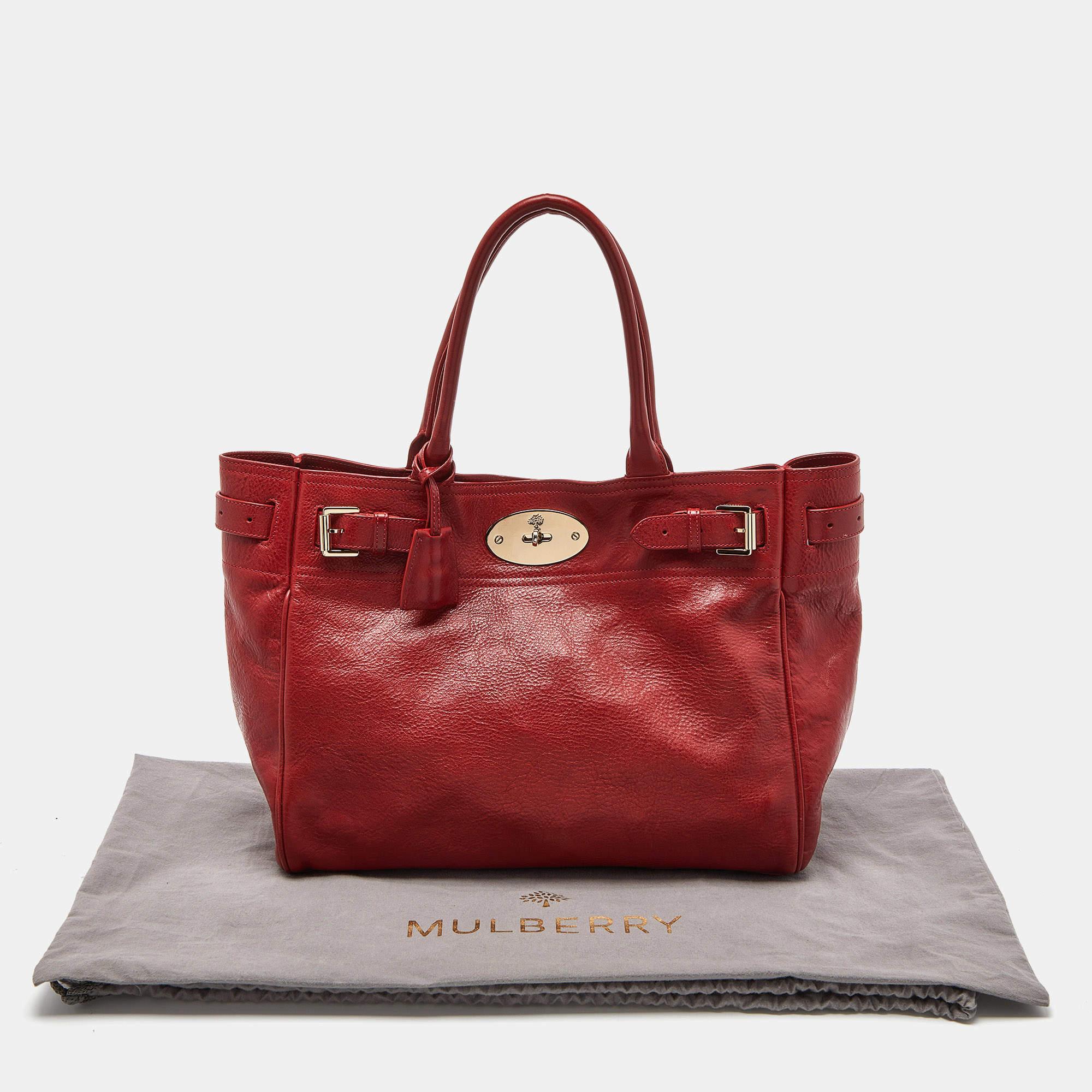 Mulberry Red Leather Bayswater Tote 2