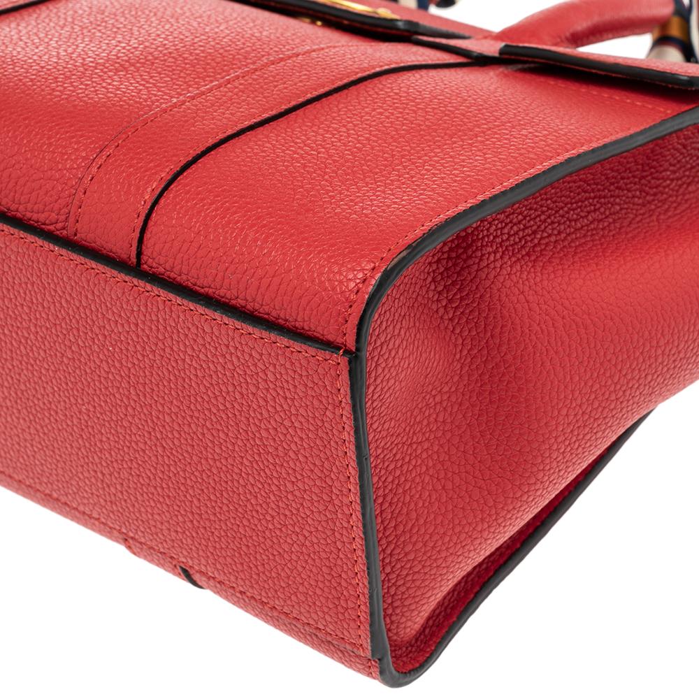 Mulberry Red Leather Small Bayswater Satchel 3
