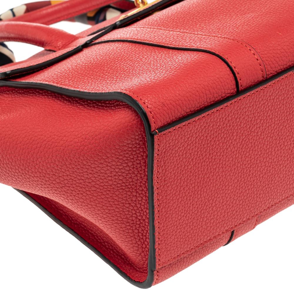 Mulberry Red Leather Small Bayswater Satchel 4
