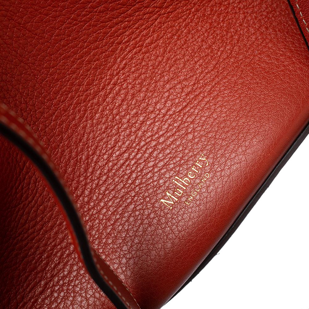 Mulberry Red Leather Tyndale Bucket Bag 2