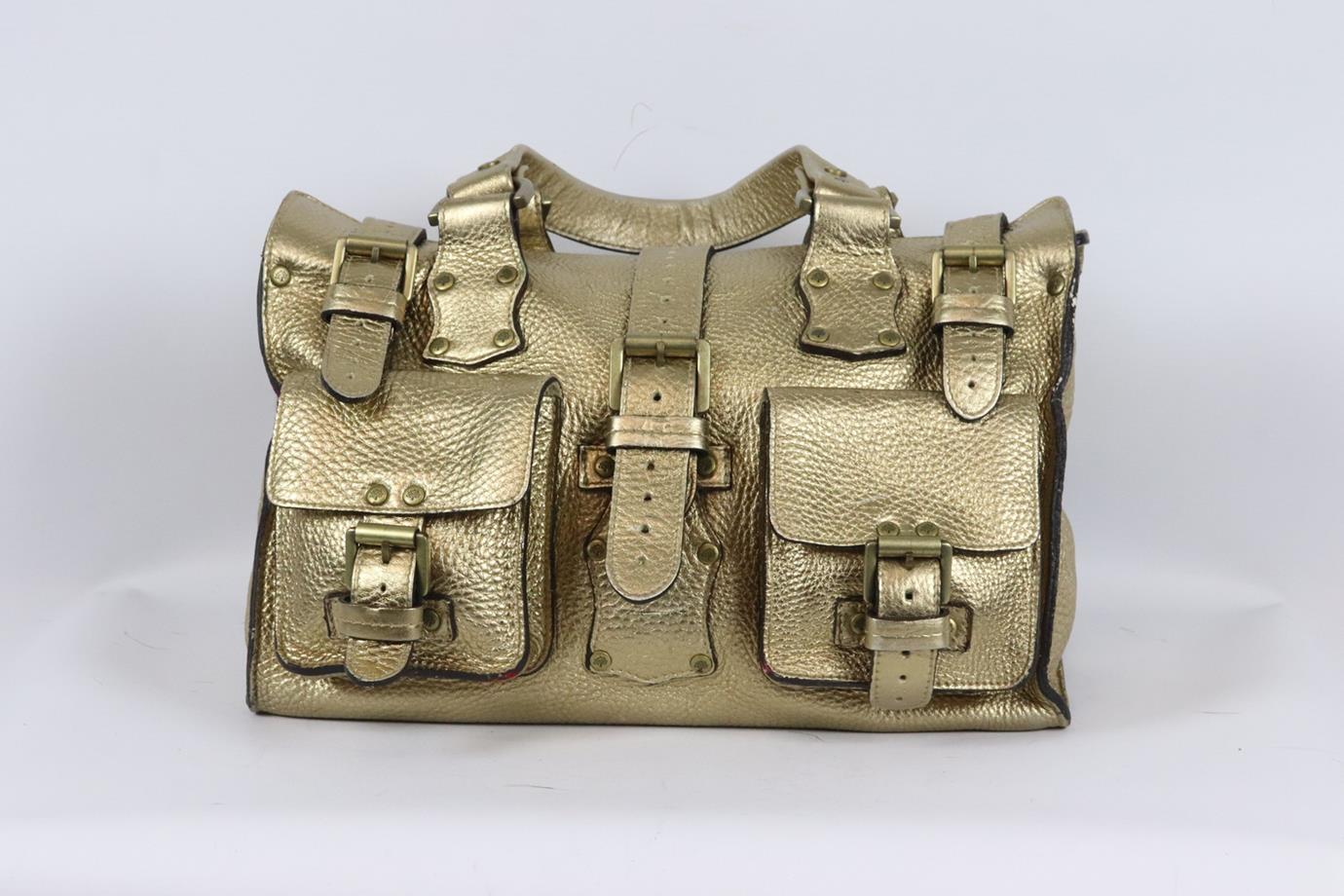 Mulberry Roxanne Textured Leather Shoulder Bag In Fair Condition In London, GB